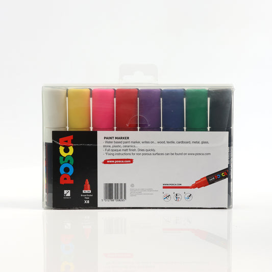 Uni-ball Posca PC-7M Marker Pens Starter Set 8 Pack