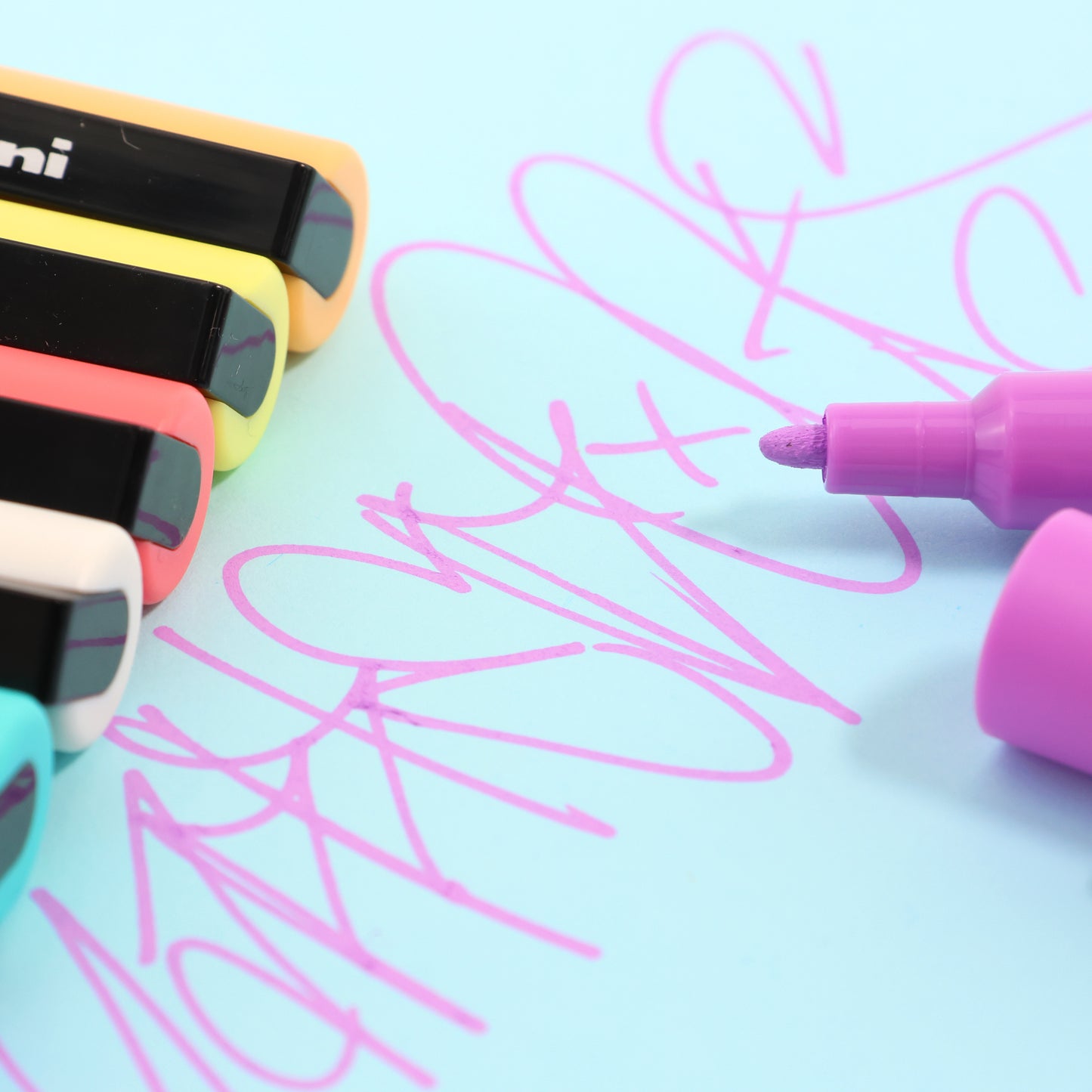 Uni-ball Pastel Posca PC-1M Marker Pens 8 Pack