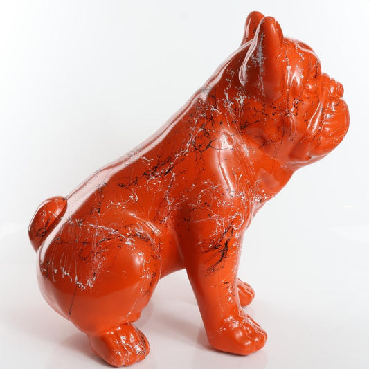 Orange Marble Splash Bulldog