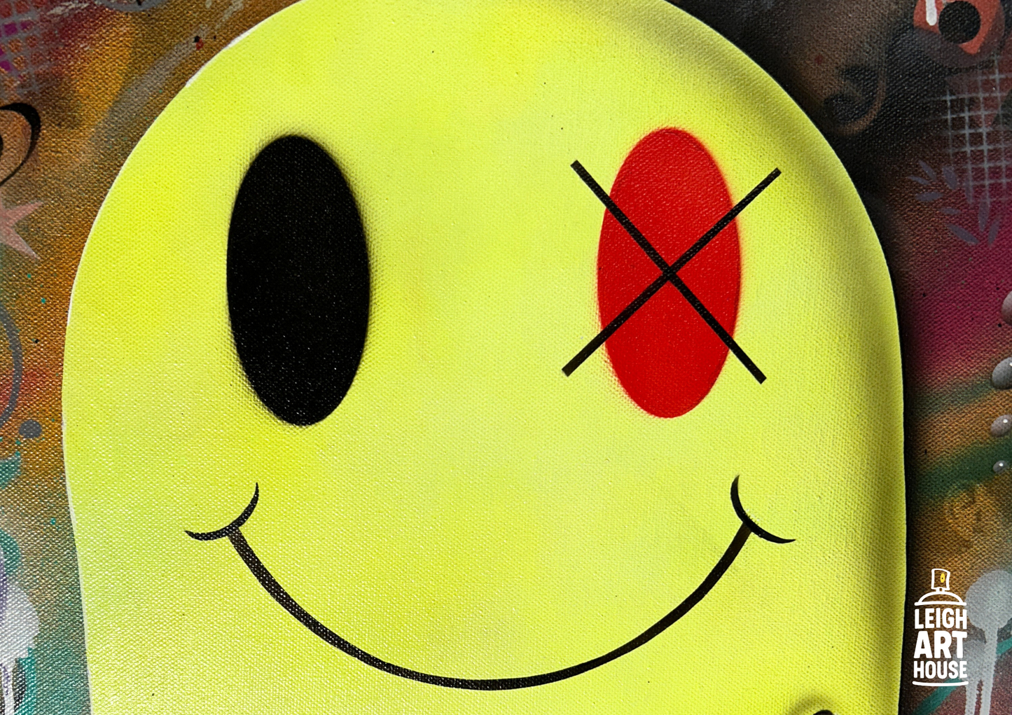 Acid Smiley (Framed) 73cm x 58cm