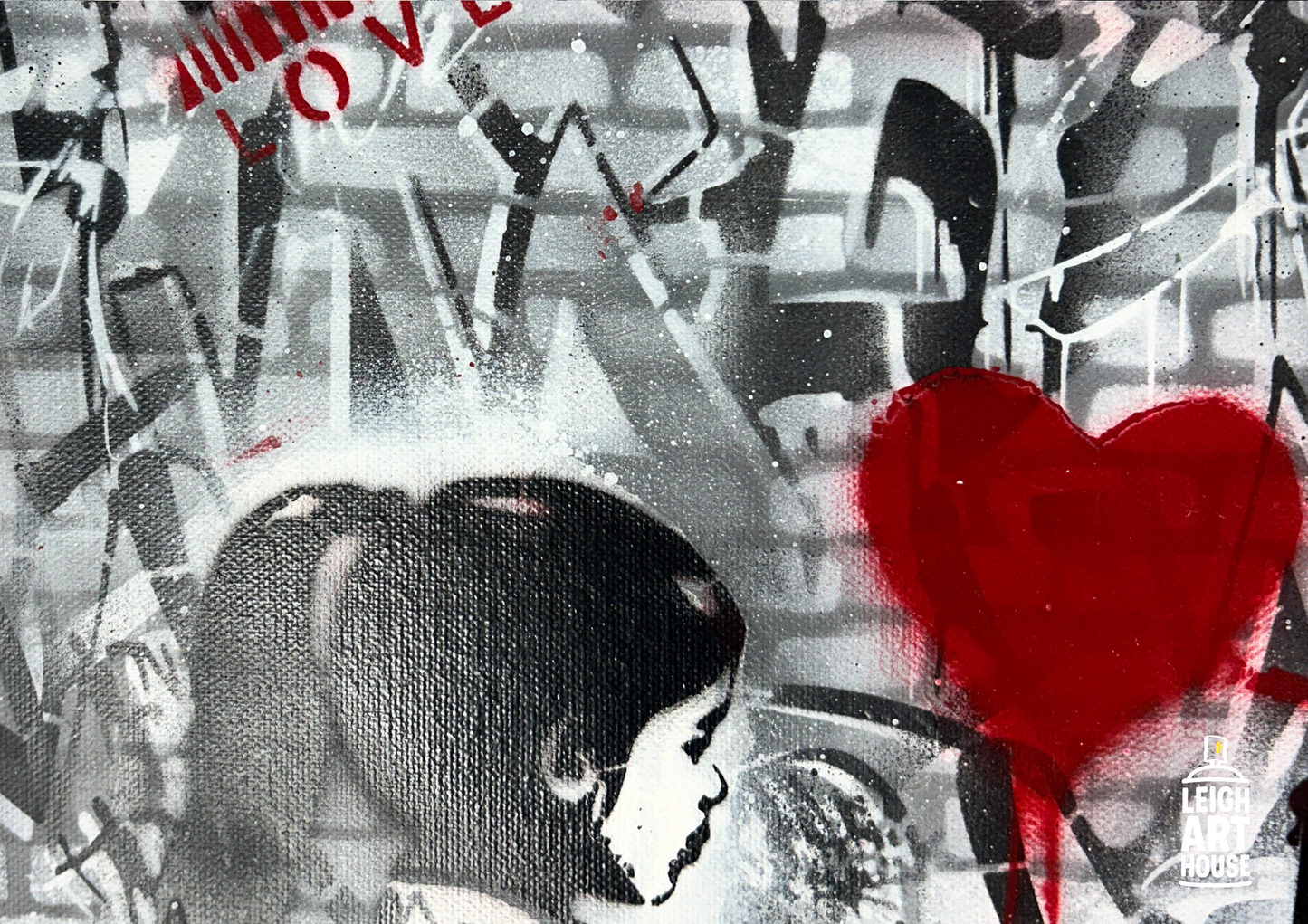 Graffiti of Love Canvas 56cm x 46cm
