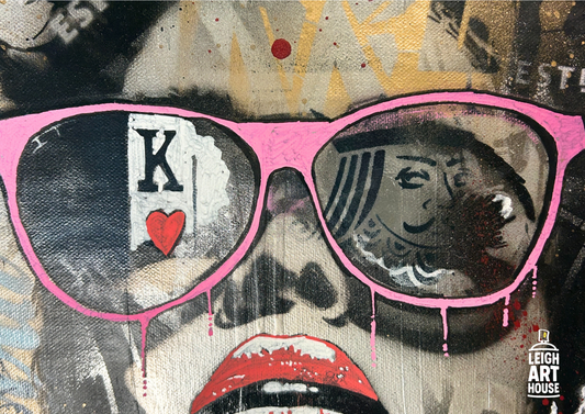 Queen of Hearts Canvas - S.Brown 56cm x 46cm