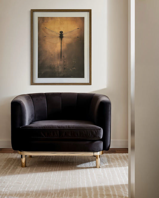 Dragonfly in Sunlight" Art Print (Framed) 61 x 51cm