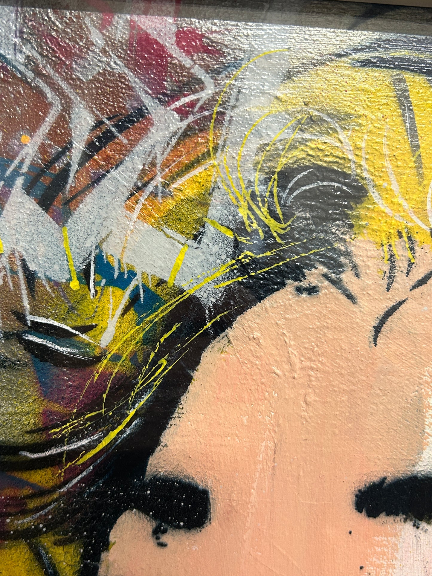 Pop Art Marilyn Portrait (Framed)
