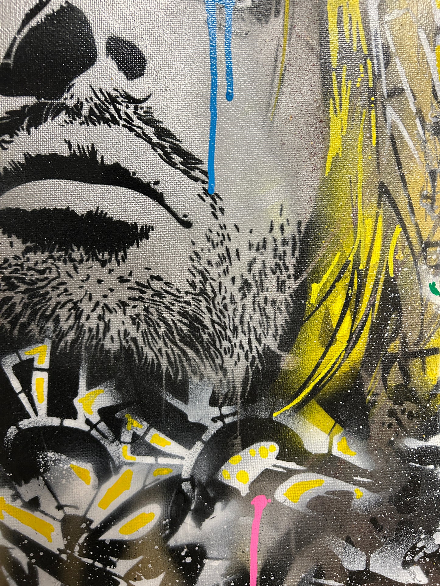 Kurt Cobain Spray Painted Canvas