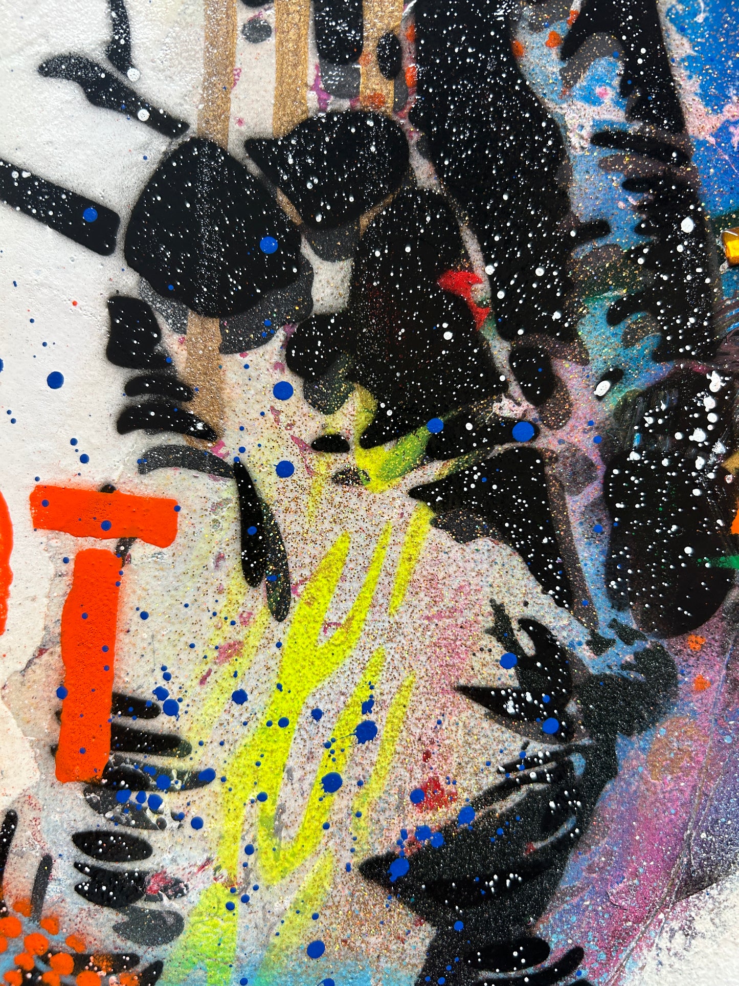 Graffiti Liberty Street Art Canvas