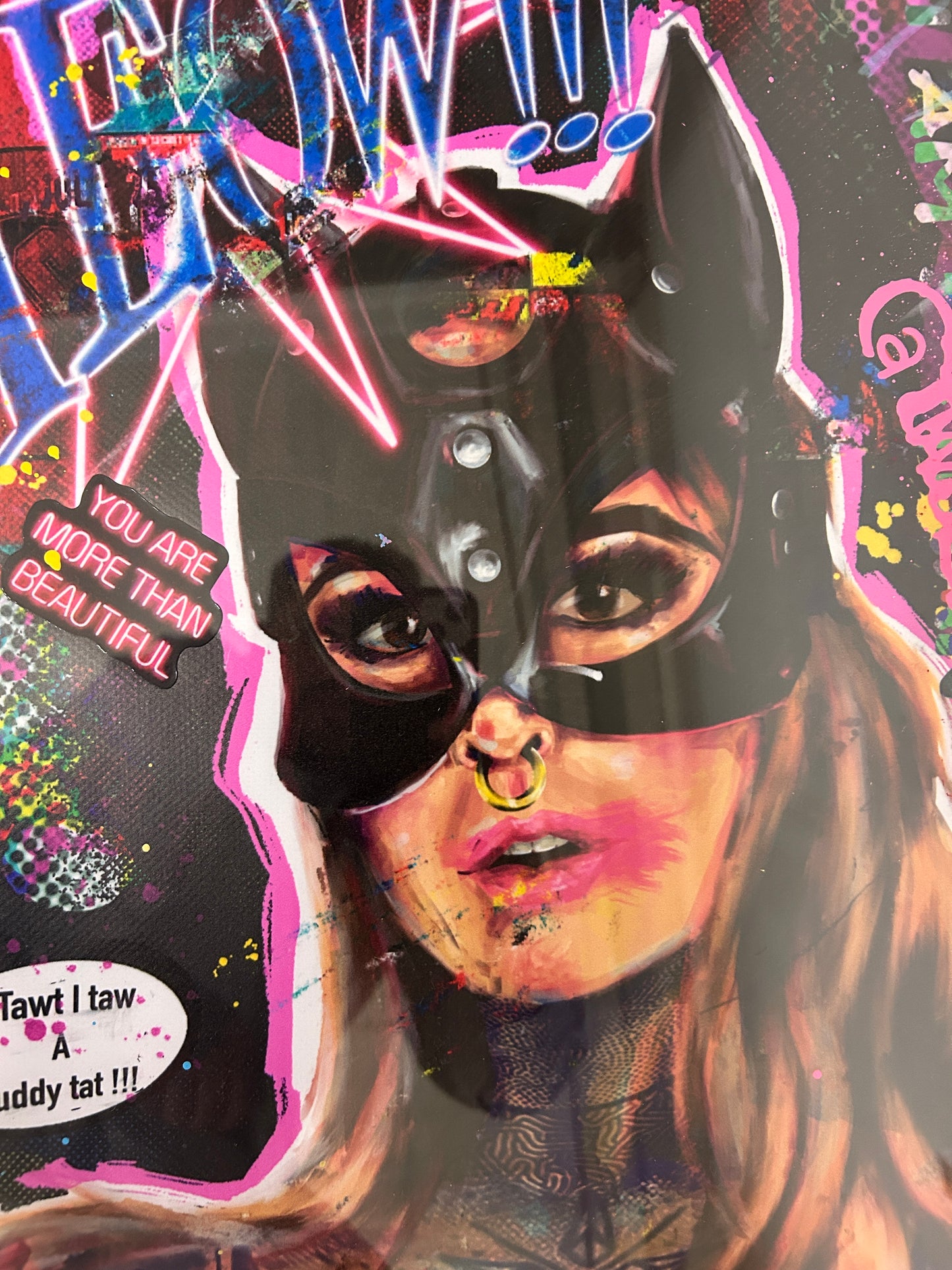 Mrs Flange Puddy Tatts (Framed) 61cm x 100cm