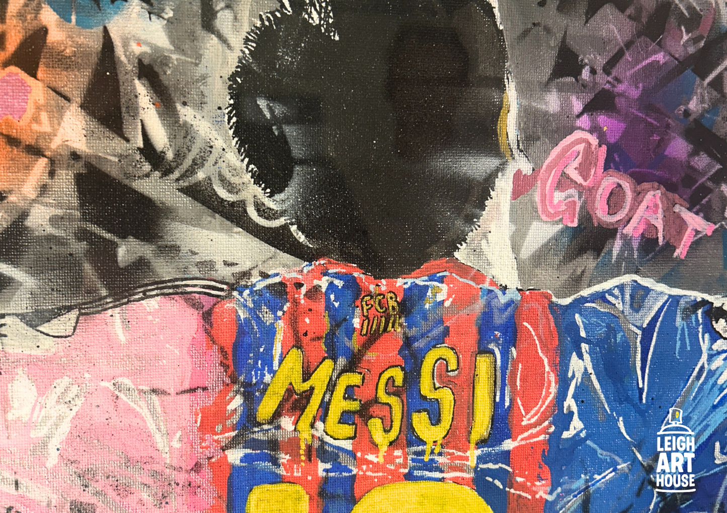 The Art of Messi (Framed) 52cm x 52cm