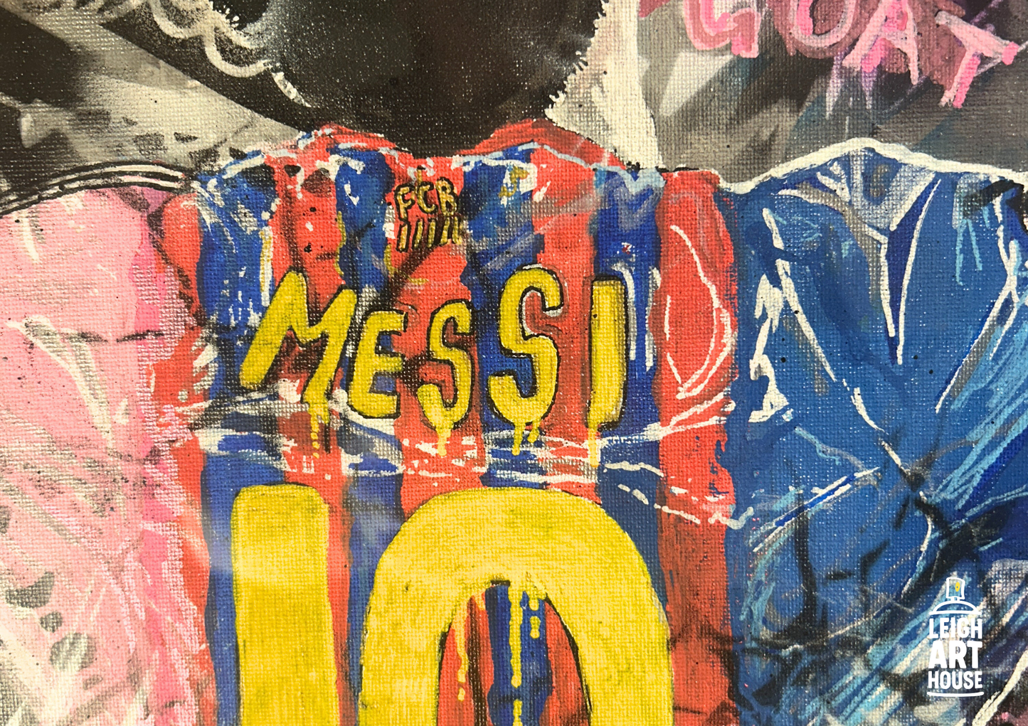 The Art of Messi (Framed) 52cm x 52cm