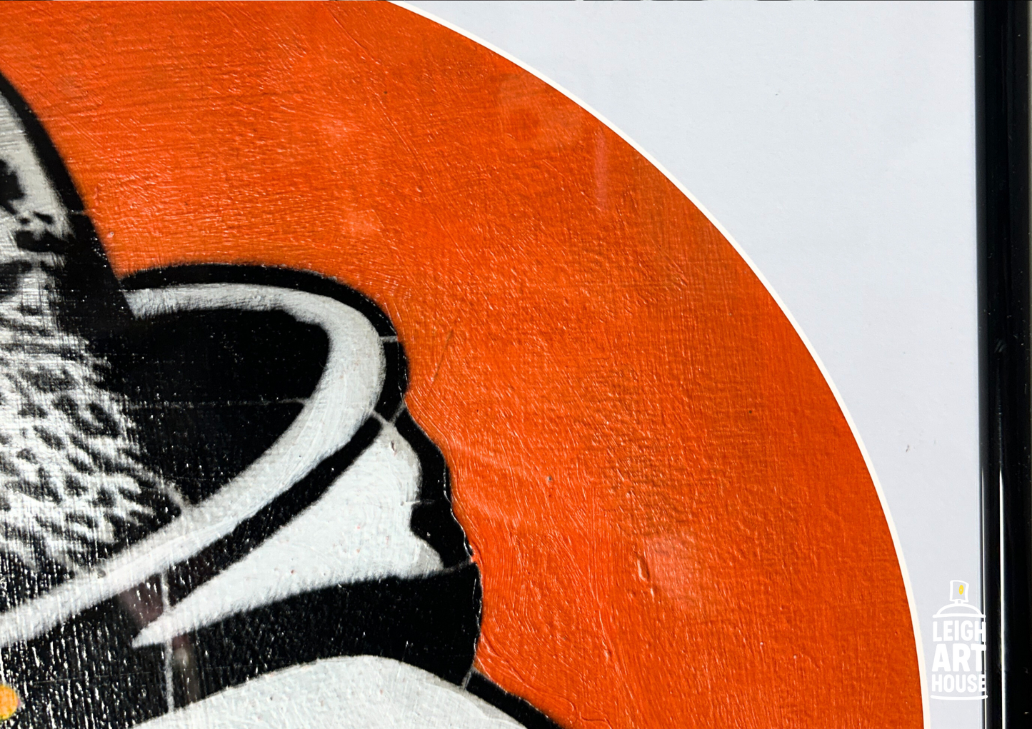 Puffer Pigeon (Orange) 32cm x 32cm