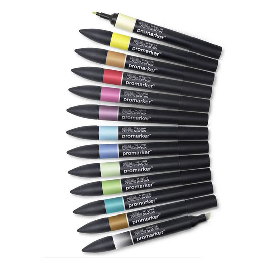 Winsor & Newton Promarkers Set 2 (12) Pack