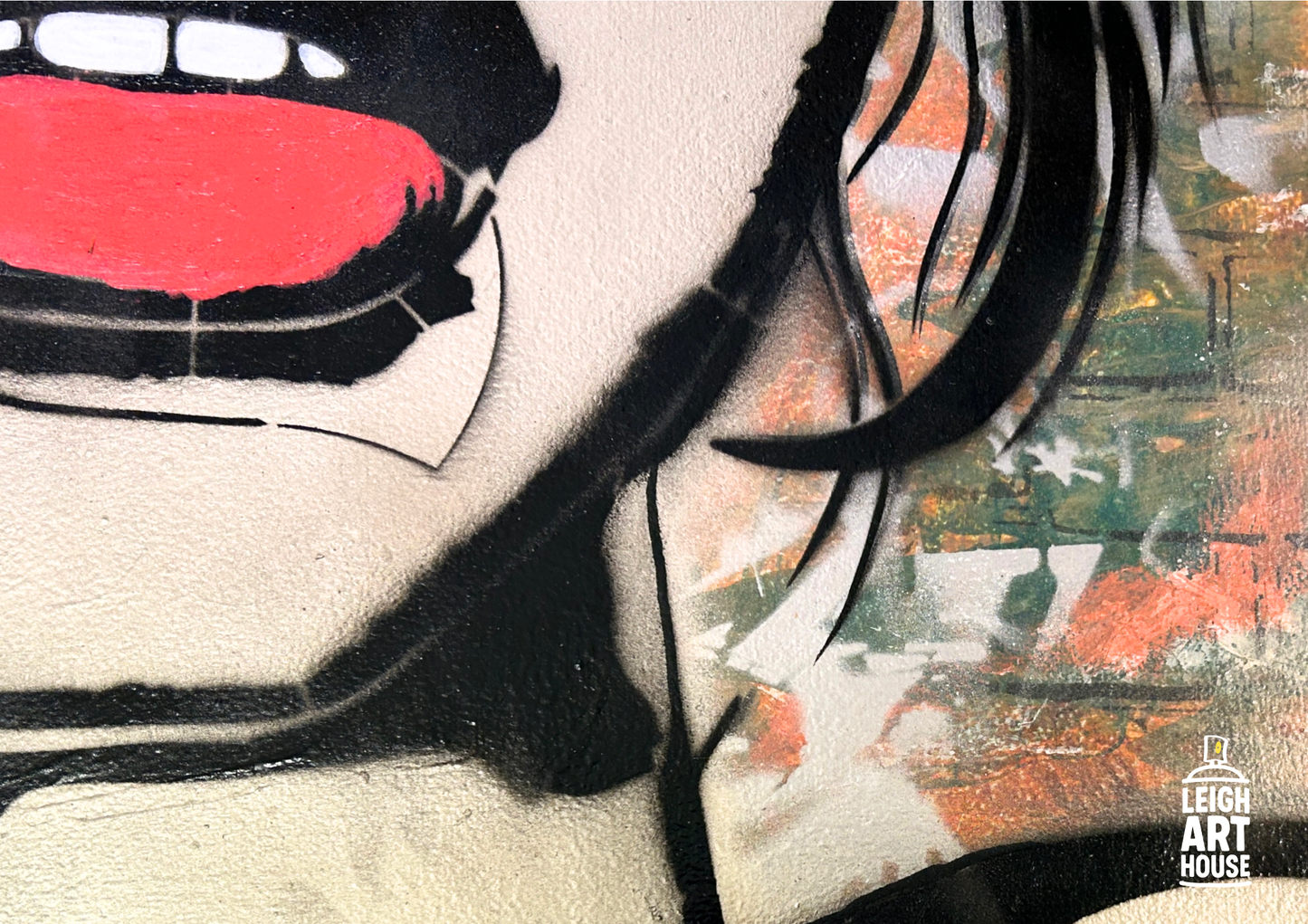 Retro Girl Spray Painted Canvas 60cm x 60cm