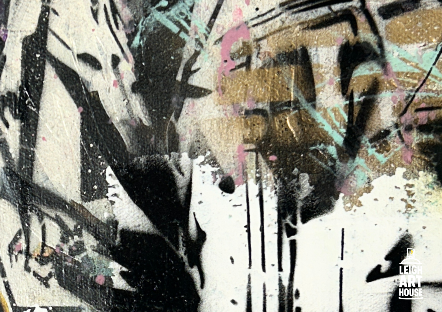 Spaceman Spray Painted Canvas 60x50cm