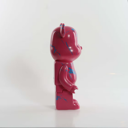 Pink Splash Marble Bear 28cm