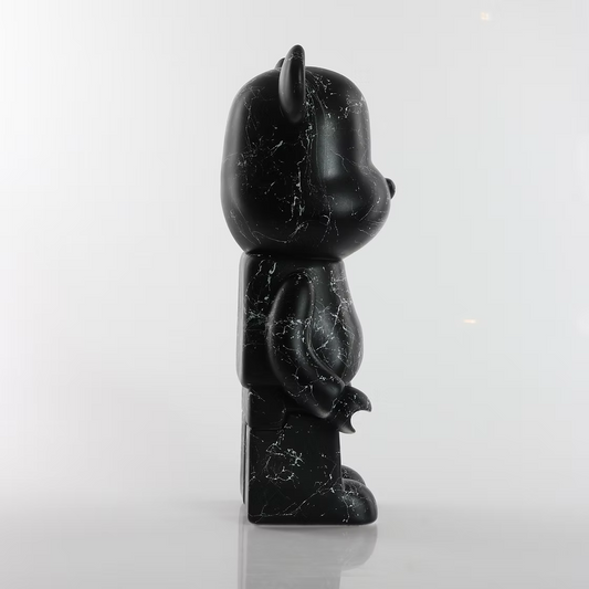 Black & White Marble Bear 28cm
