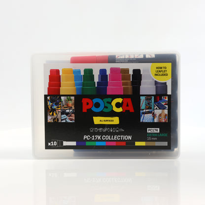 POSCA PC-17K Pack of 10 Colour Collection Box