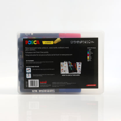 POSCA PC-17K Pack of 10 Colour Collection Box