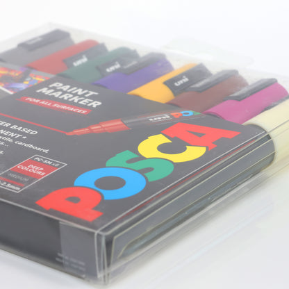 Uni-ball Deep Colour Posca PC-5M Marker Pens 8 Pack