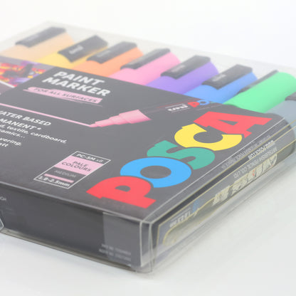 Uni-ball Posca PC-5M Pastel Marker Pens 8 Pack