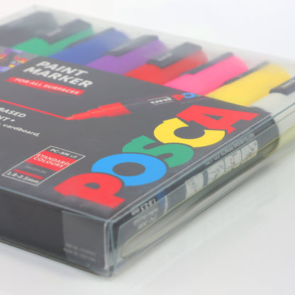 Uni-ball Posca PC-5M Marker Pens Standard Set 8 Pack