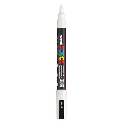 White Uni Posca Marker Fine Bullet Tip PC-3M