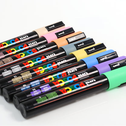 Uni-ball Posca PC-5M Pastel Marker Pens 8 Pack