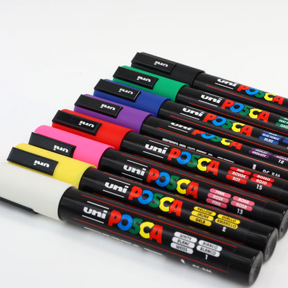 Uni-ball Posca PC-5M Marker Pens Standard Set 8 Pack