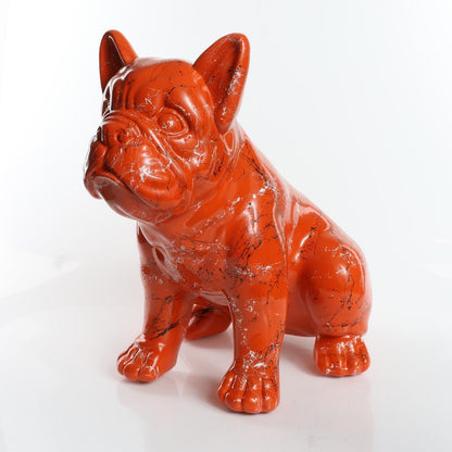 Orange Marble Splash Bulldog
