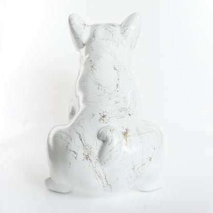 White Gold Marble Bulldog