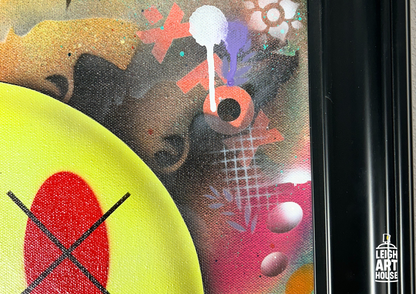 Acid Smiley (Framed) 73cm x 58cm - Luke Byrant