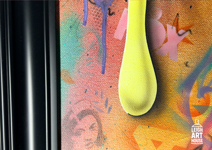 Acid Smiley (Framed) 73cm x 58cm - Luke Byrant