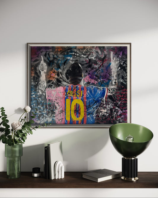 The Art of Messi (Framed)