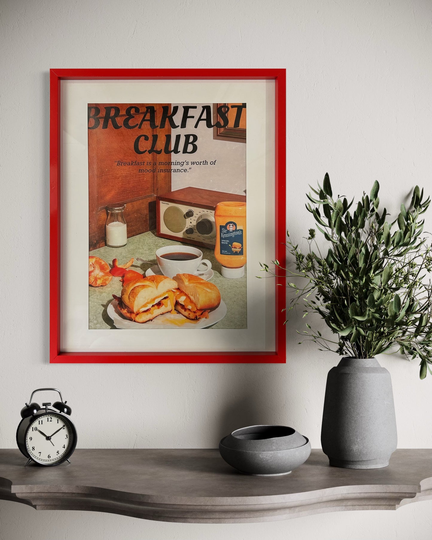 Breakfast Club Retro Print (Framed)