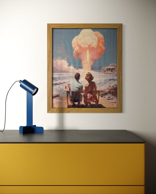 Apocalyptic Beach Scene Print (Framed)
