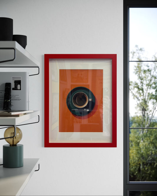 Abstract Coffee Cup Artwork (Framed)