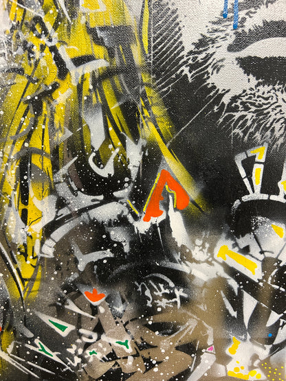 Kurt Cobain Framed Canvas - S.Brown