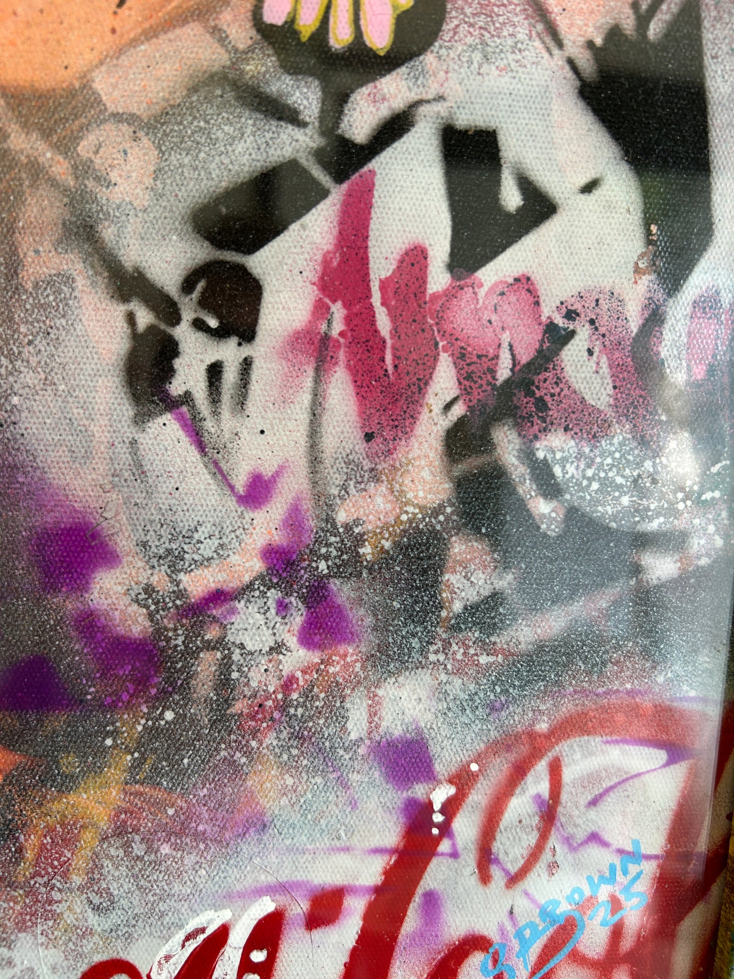 Urban Mona Graffiti Portrait (Framed) 40cm x 30cm