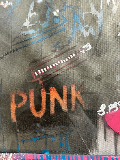 Punk Charlie Street Art Portrait S.Brown 47cm x 57cm