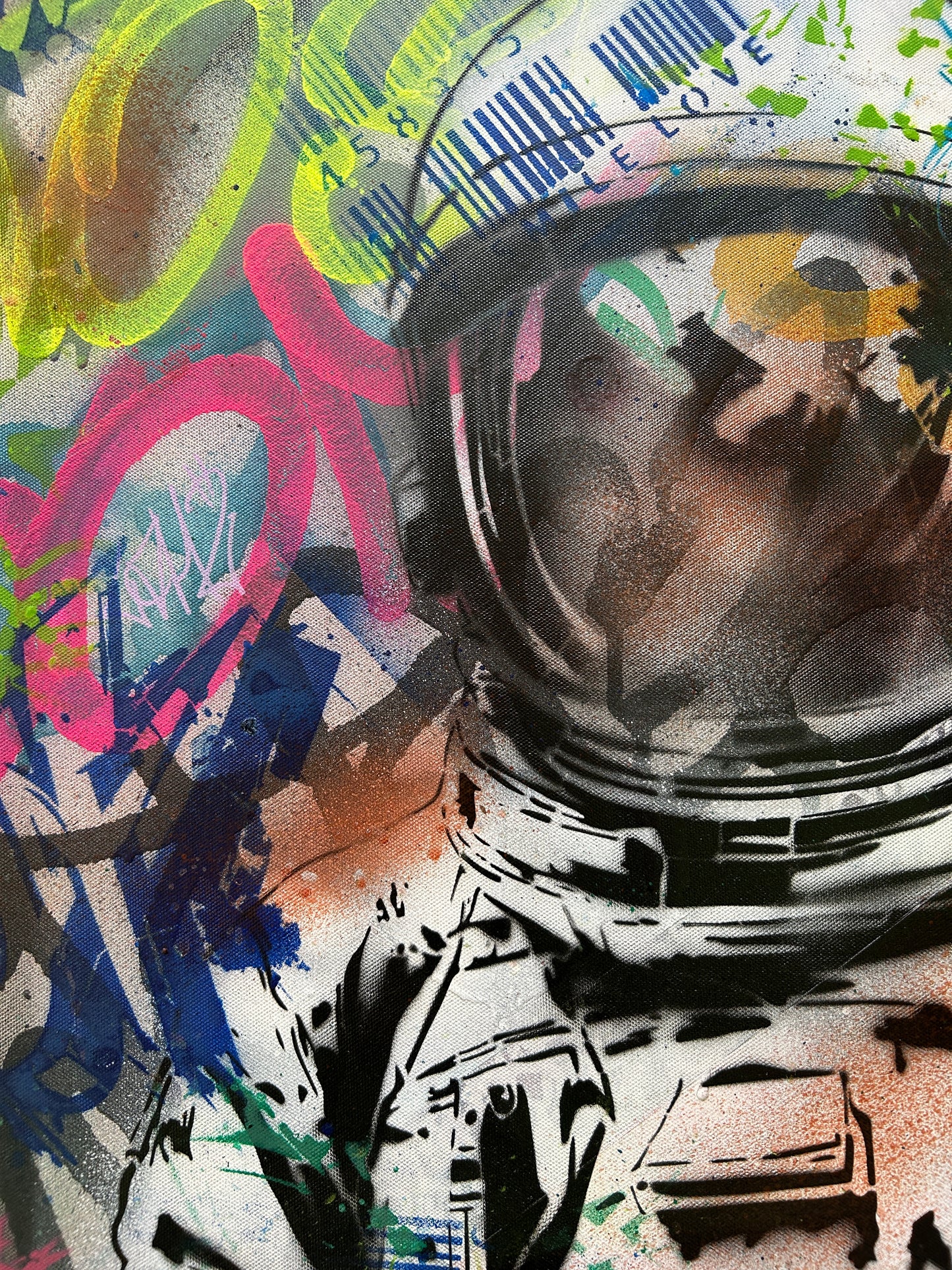 Graffiti Astronaut Original Canvas