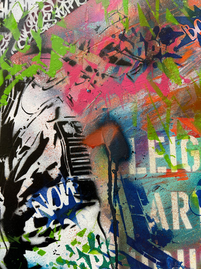 Graffiti Astronaut Canvas - S.Brown