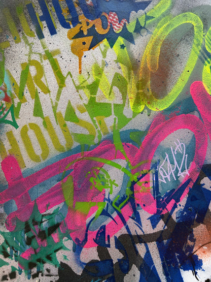 Graffiti Astronaut Canvas - S.Brown