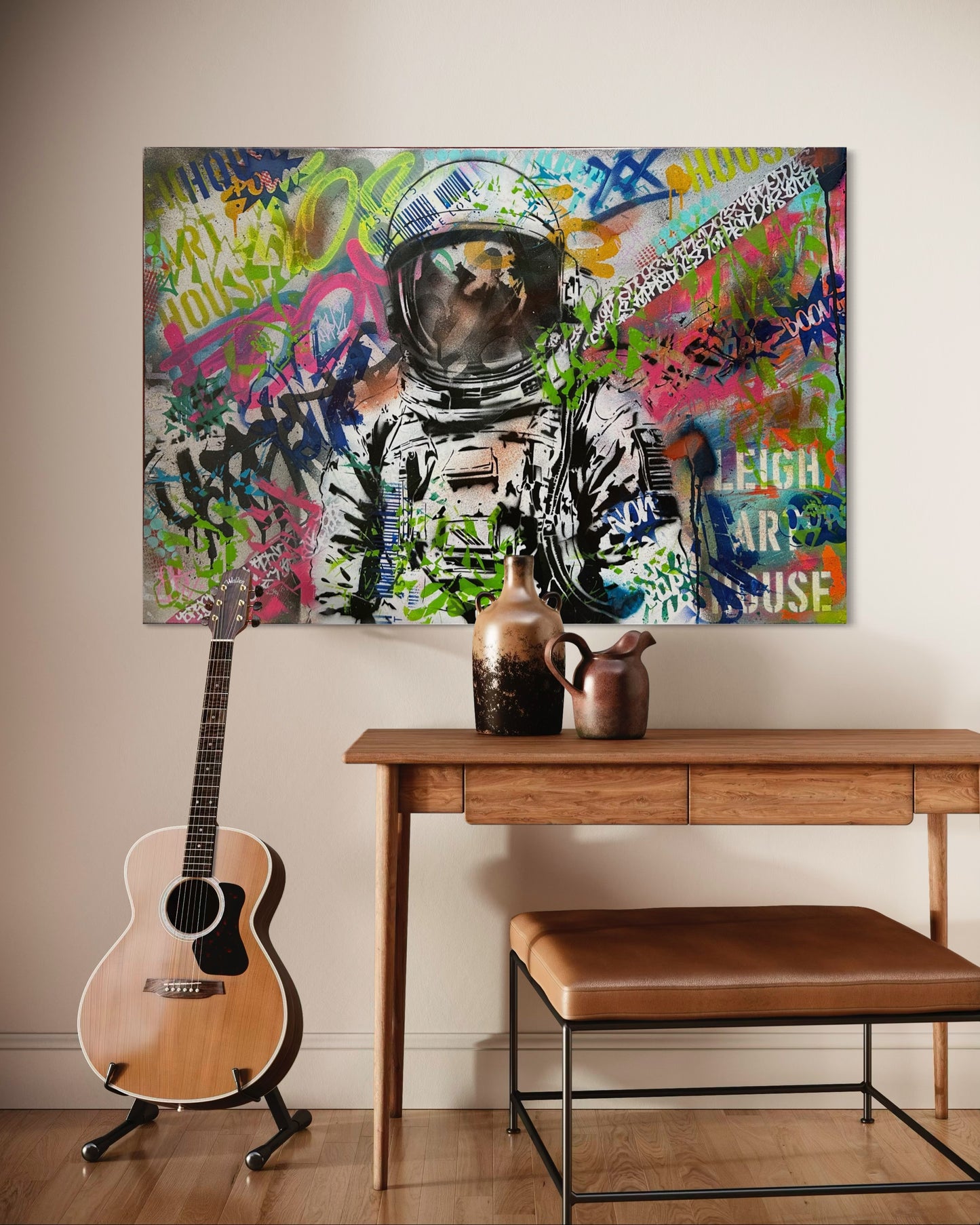 Graffiti Astronaut Original Canvas