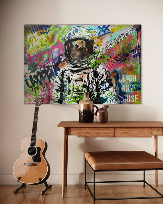 Graffiti Astronaut Original Canvas