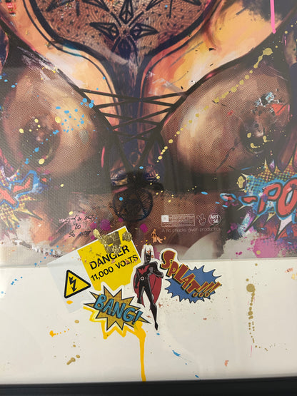 Mrs Flange Puddy Tatts (Framed) 61cm x 100cm