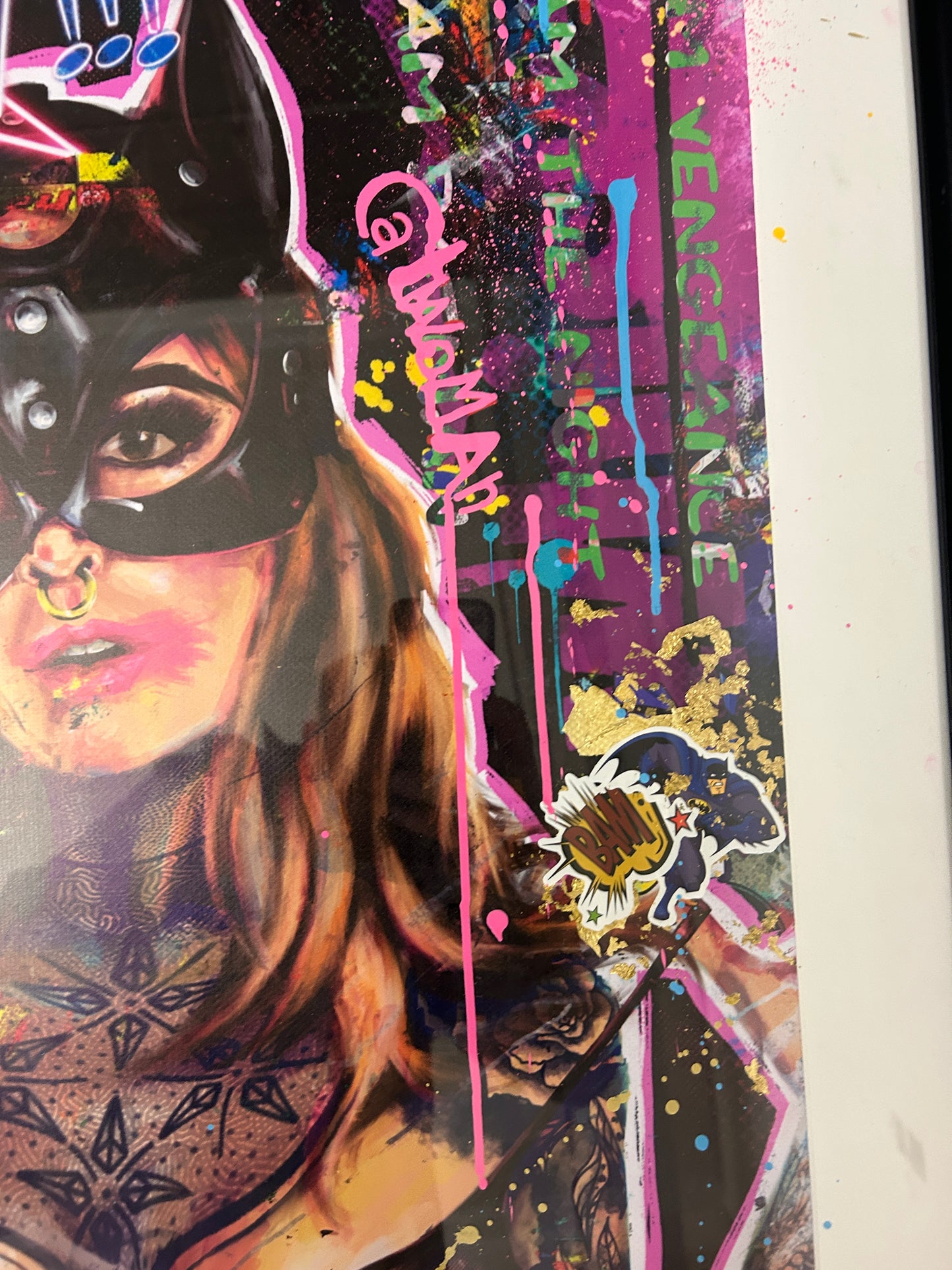 Mrs Flange Puddy Tatts (Framed) 61cm x 100cm