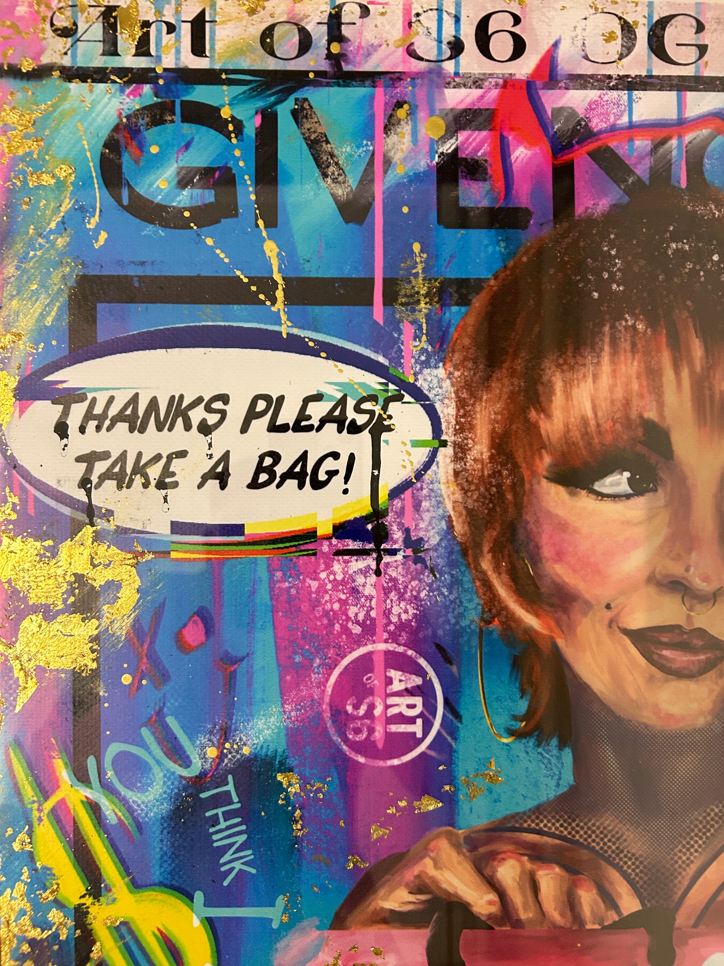 No (Va) Phucks Given (Framed) 61cm x 100cm