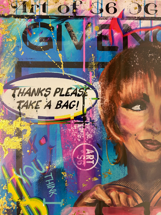 No (Va) Phucks Given (Framed) 61cm x 100cm