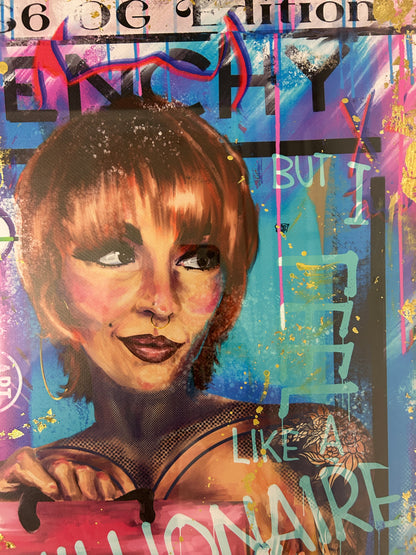 No (Va) Phucks Given (Framed) 61cm x 100cm