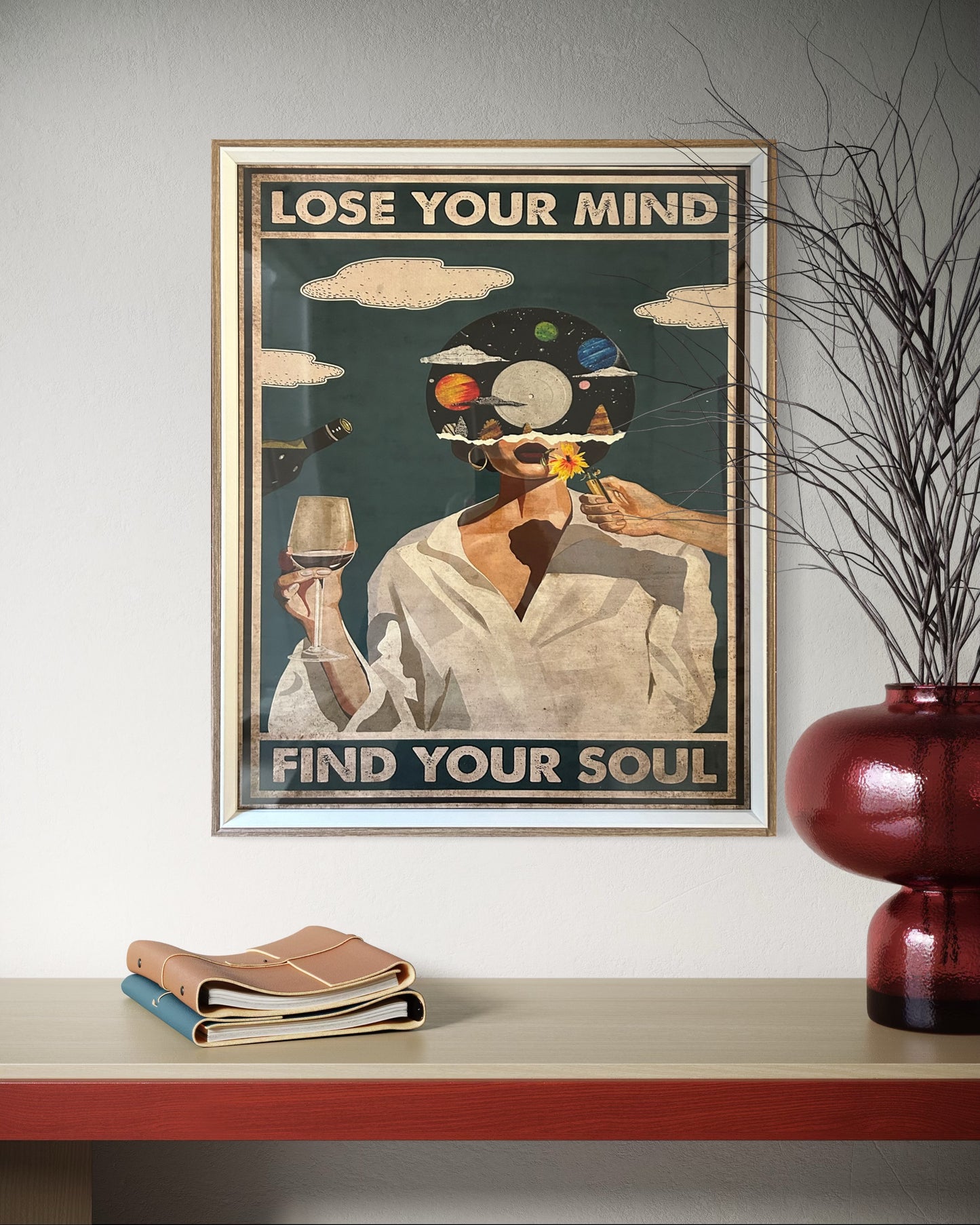 Title: Lose Your Mind, Find Your Soul 52 cm x 52 cm