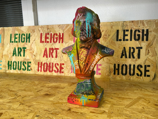 1/1 Colourful Dip Artistic Bust Sculpture 28cm